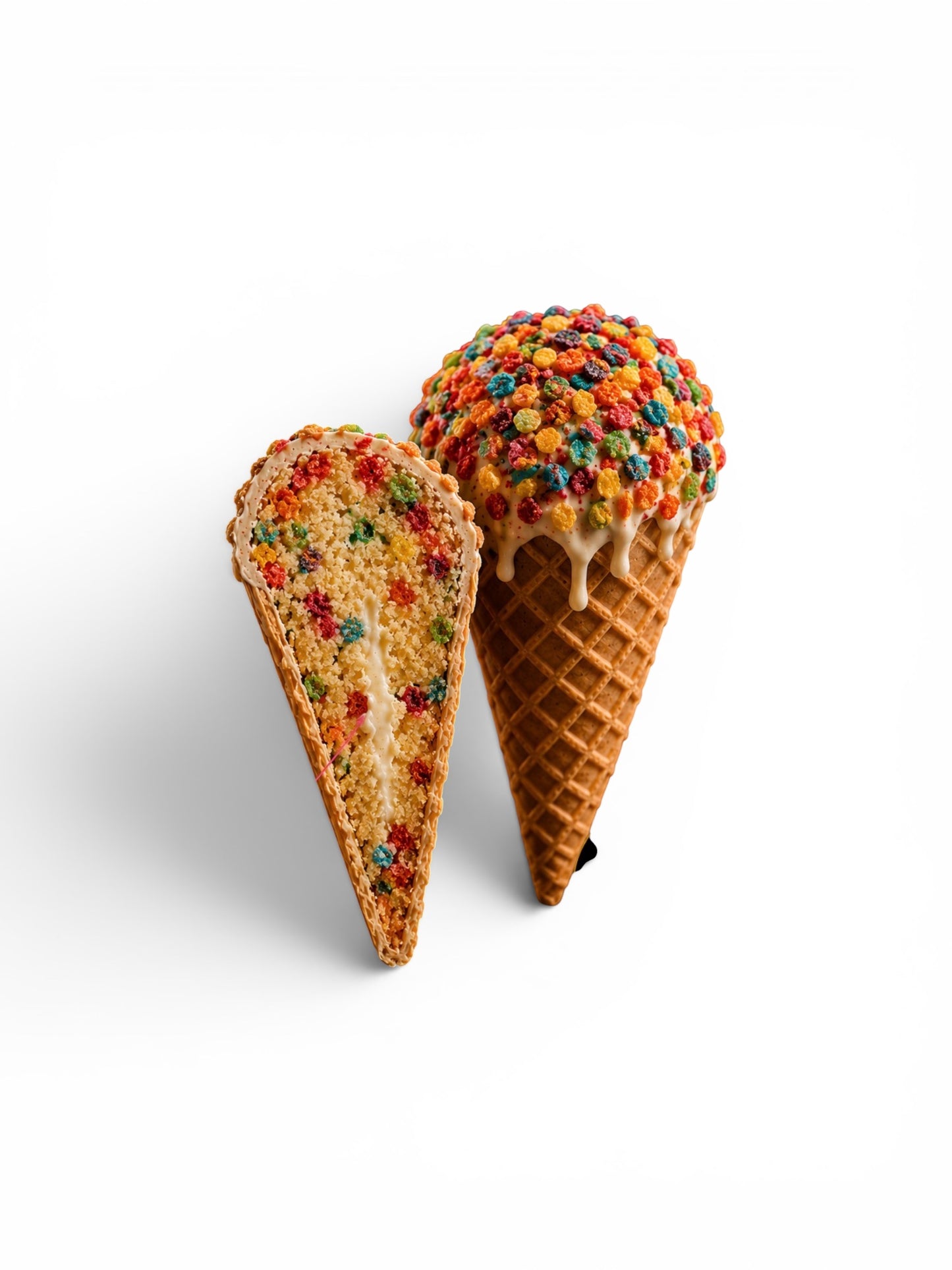 Fruity Pebbles Cake Cone