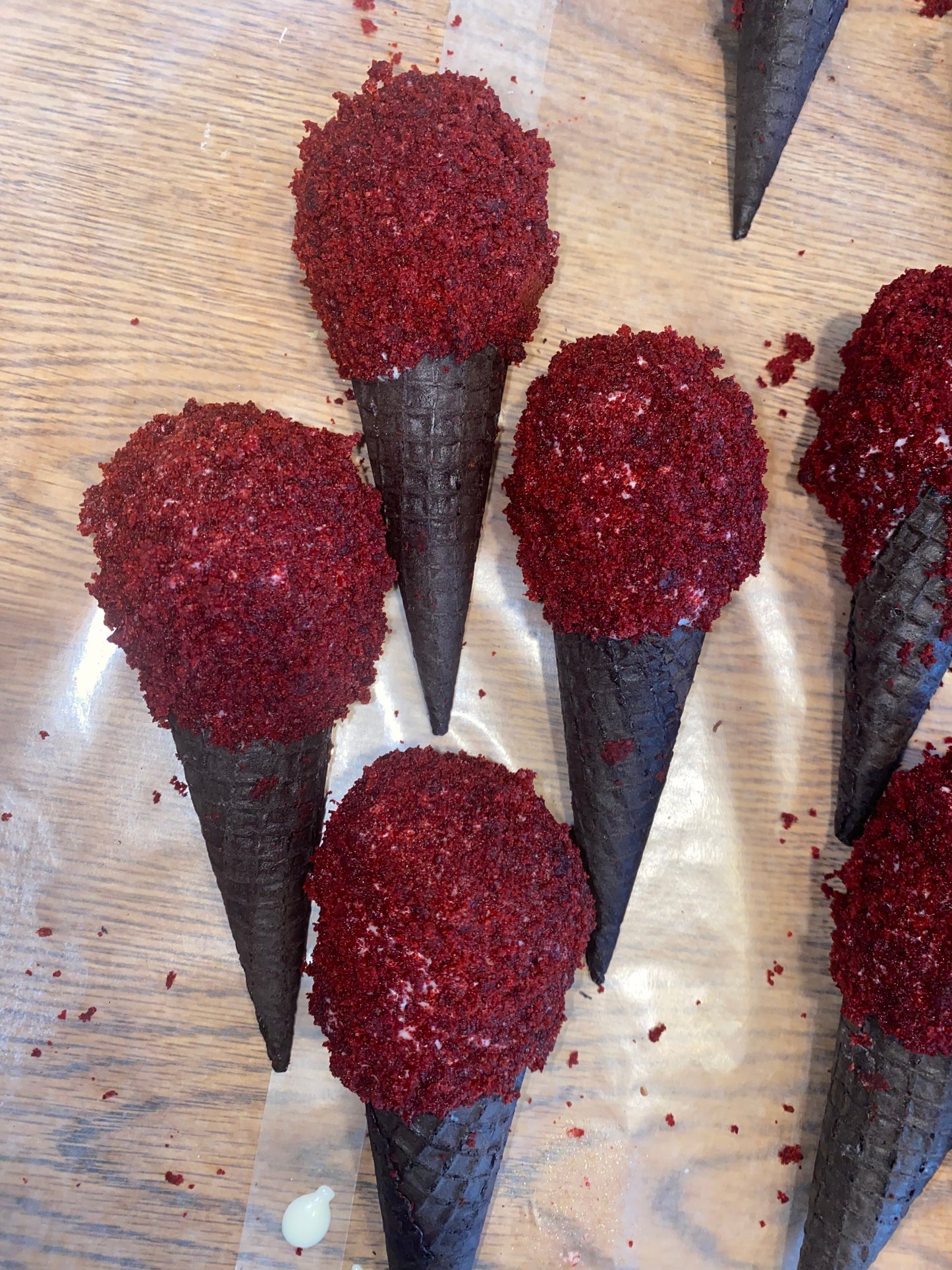 Red Velvet Cake Cone