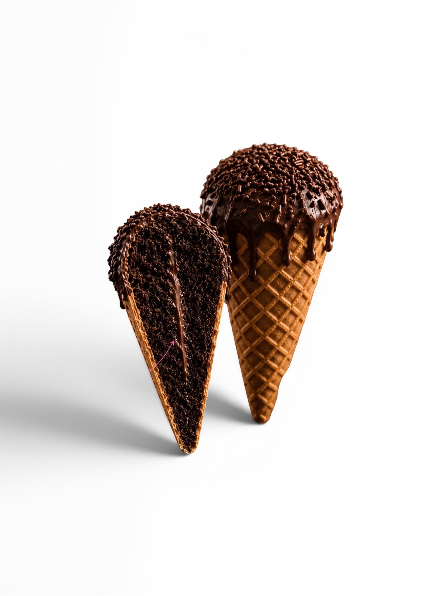 Chocolate Cake Cone