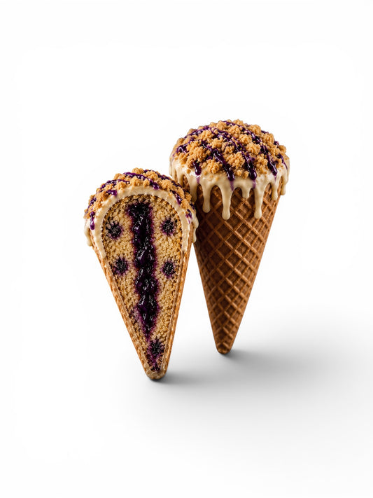 Blueberry Strudel Cake Cone
