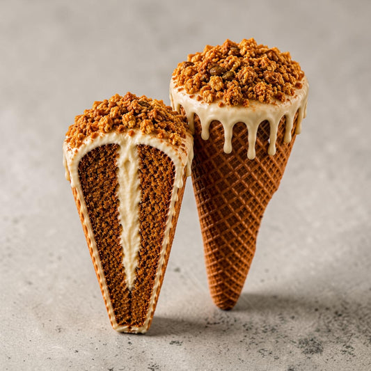 Pumpkin Crunch Cake Cone